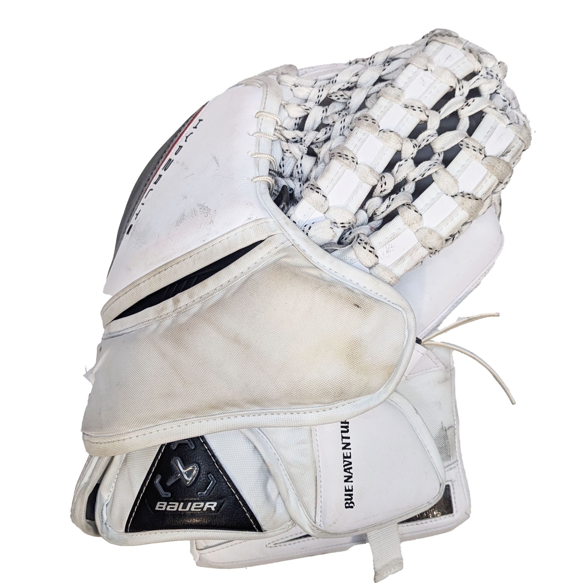 Bauer Vapor Hyperlite 2 - Ensemble de gardien de but complet WHL Pro Stock Senior d'occasion (blanc/noir/beige)